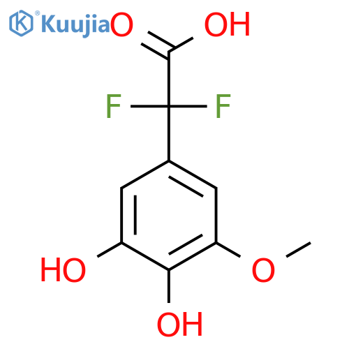 2-(3,4-dihydroxy-5-methoxyphenyl)-2,2-difluoroacetic acid structure