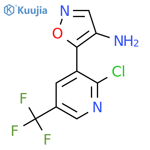 5-2-chloro-5-(trifluoromethyl)pyridin-3-yl-1,2-oxazol-4-amine structure