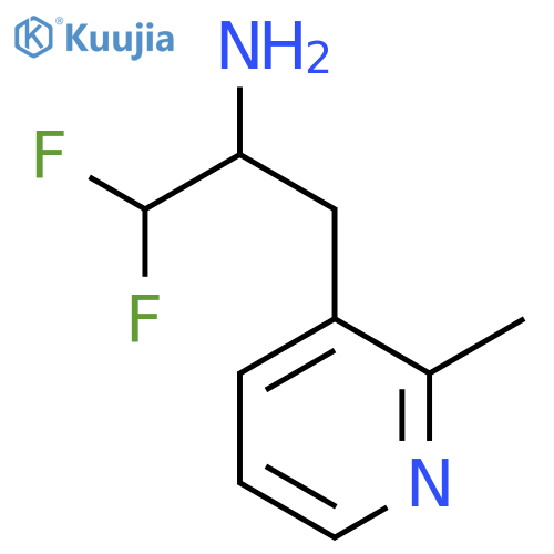 1,1-difluoro-3-(2-methylpyridin-3-yl)propan-2-amine structure