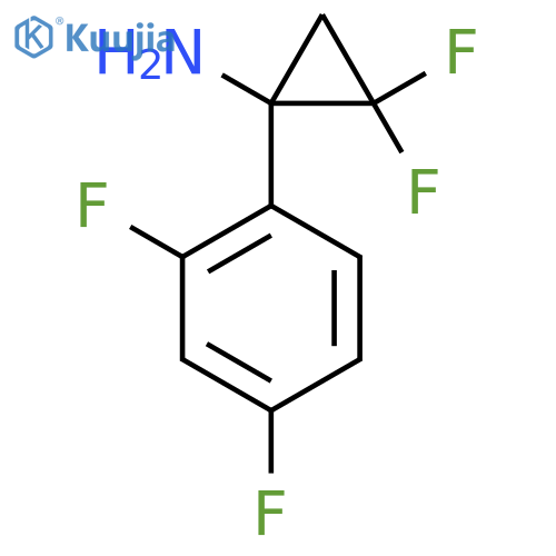 1-(2,4-difluorophenyl)-2,2-difluorocyclopropan-1-amine structure