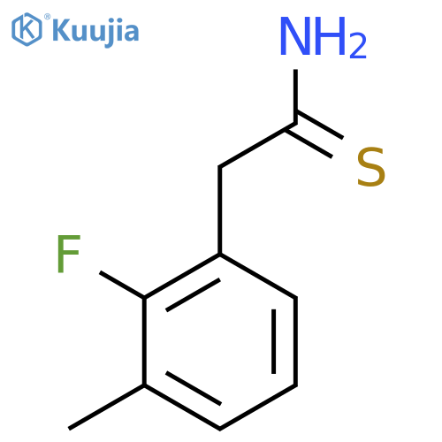 2-(2-fluoro-3-methylphenyl)ethanethioamide structure