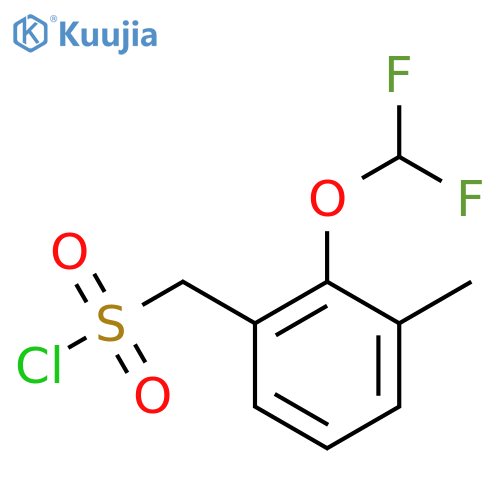 2-(difluoromethoxy)-3-methylphenylmethanesulfonyl chloride structure