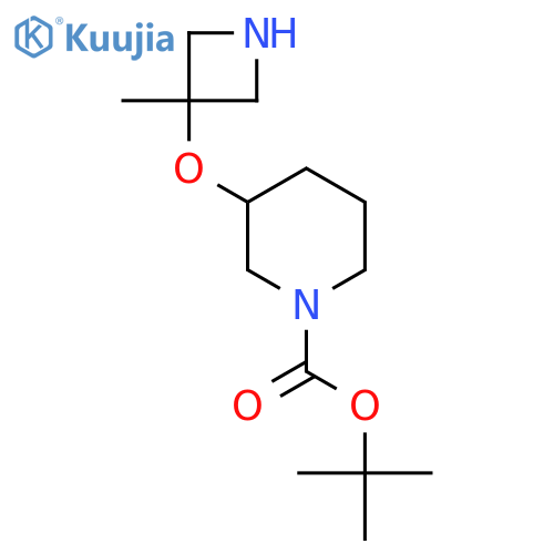 tert-butyl 3-(3-methylazetidin-3-yl)oxypiperidine-1-carboxylate structure