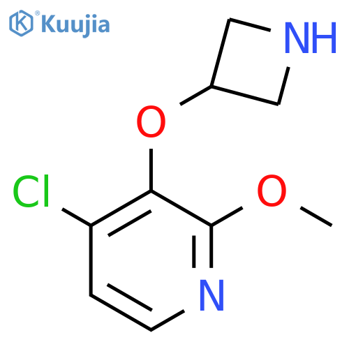 3-(azetidin-3-yloxy)-4-chloro-2-methoxypyridine structure