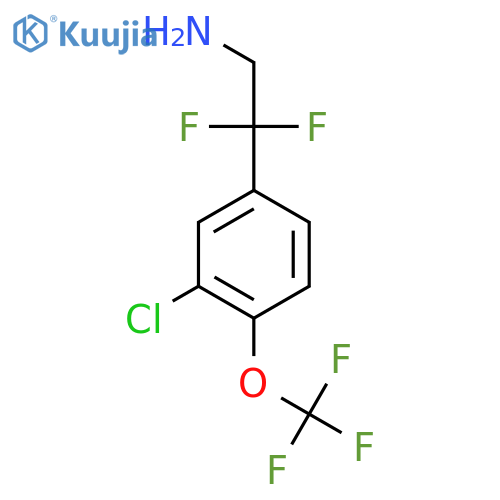 2-3-chloro-4-(trifluoromethoxy)phenyl-2,2-difluoroethan-1-amine structure