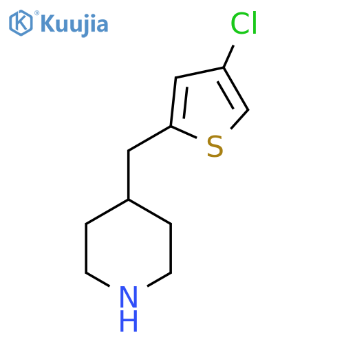 4-(4-chlorothiophen-2-yl)methylpiperidine structure