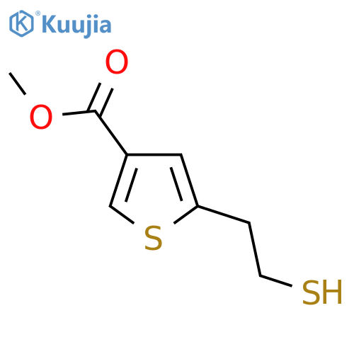 methyl 5-(2-sulfanylethyl)thiophene-3-carboxylate structure