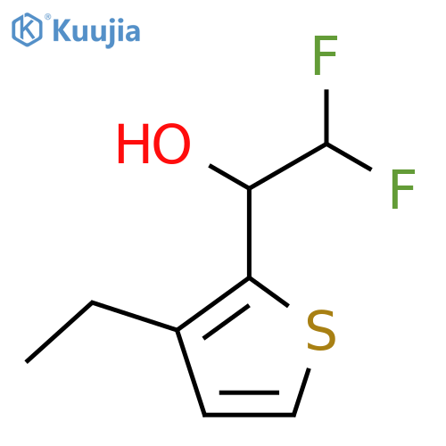 1-(3-ethylthiophen-2-yl)-2,2-difluoroethan-1-ol structure