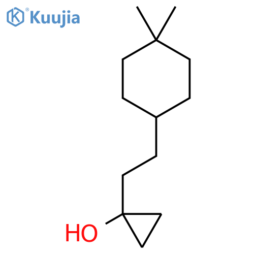 1-2-(4,4-dimethylcyclohexyl)ethylcyclopropan-1-ol structure