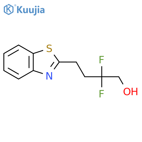 4-(1,3-benzothiazol-2-yl)-2,2-difluorobutan-1-ol structure
