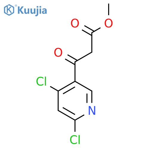 Methyl 3-(4,6-dichloropyridin-3-yl)-3-oxopropanoate structure