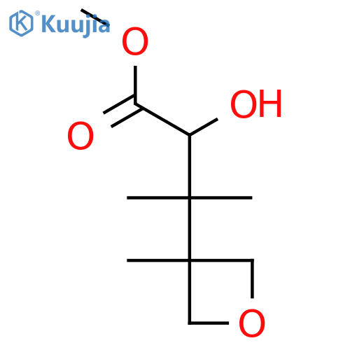 methyl 2-hydroxy-3-methyl-3-(3-methyloxetan-3-yl)butanoate structure
