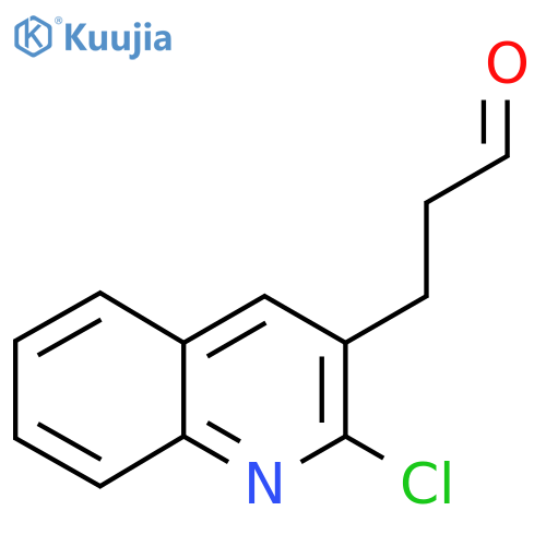 3-(2-chloroquinolin-3-yl)propanal structure