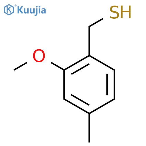 (2-methoxy-4-methylphenyl)methanethiol structure