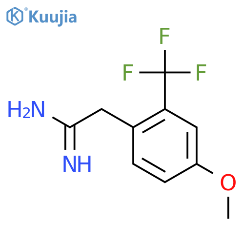 2-4-methoxy-2-(trifluoromethyl)phenylethanimidamide structure
