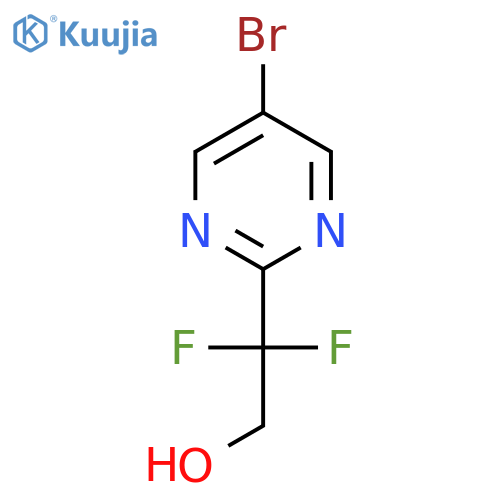 2-(5-bromopyrimidin-2-yl)-2,2-difluoroethan-1-ol structure