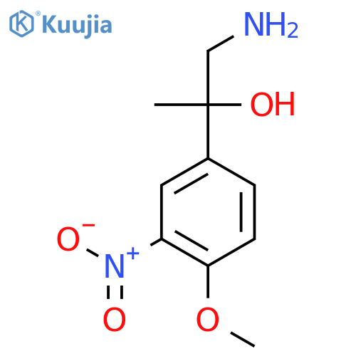 1-amino-2-(4-methoxy-3-nitrophenyl)propan-2-ol structure