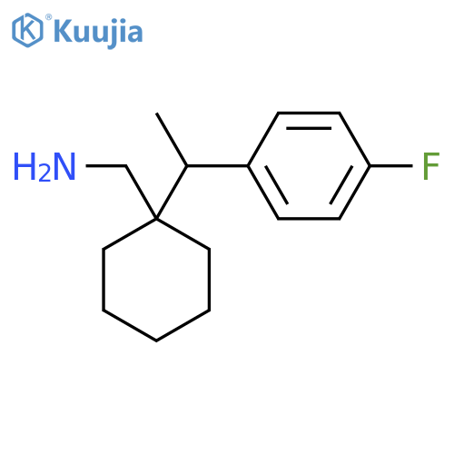 {1-1-(4-fluorophenyl)ethylcyclohexyl}methanamine structure