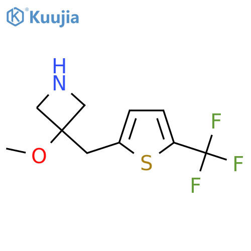 3-methoxy-3-{5-(trifluoromethyl)thiophen-2-ylmethyl}azetidine structure