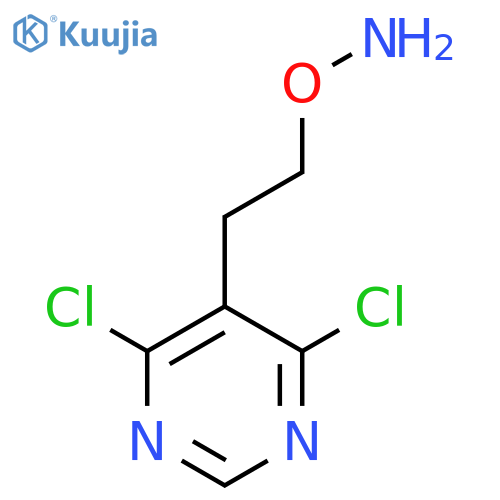 O-2-(4,6-dichloropyrimidin-5-yl)ethylhydroxylamine structure