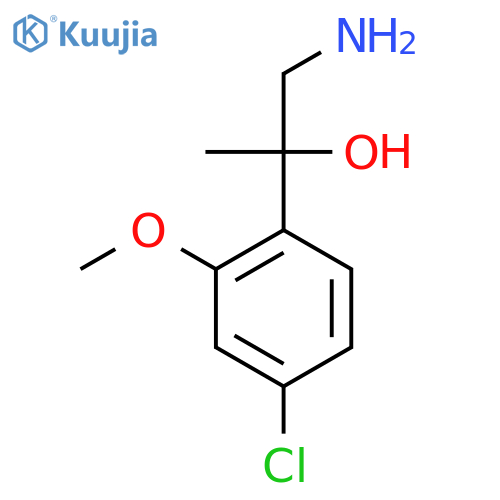 1-amino-2-(4-chloro-2-methoxyphenyl)propan-2-ol structure