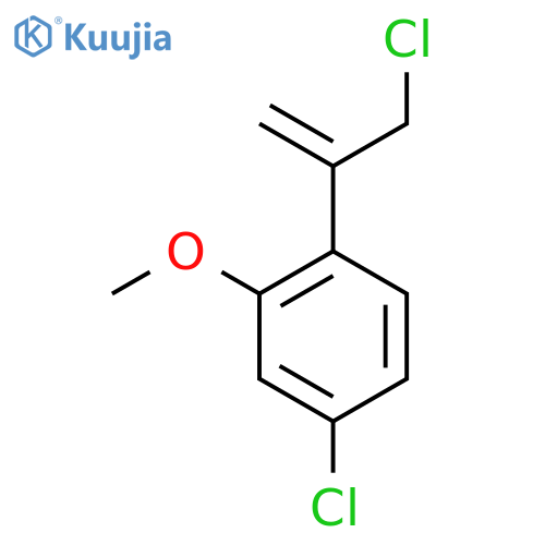4-chloro-1-(3-chloroprop-1-en-2-yl)-2-methoxybenzene structure