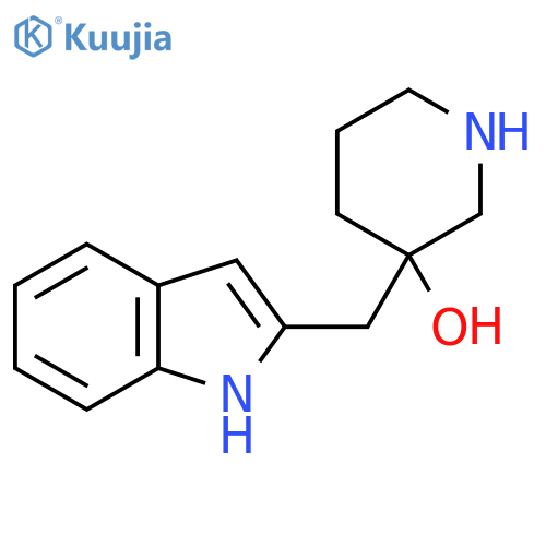 3-(1H-indol-2-yl)methylpiperidin-3-ol structure