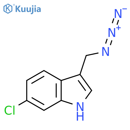3-(azidomethyl)-6-chloro-1H-indole structure