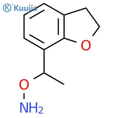 O-1-(2,3-dihydro-1-benzofuran-7-yl)ethylhydroxylamine structure