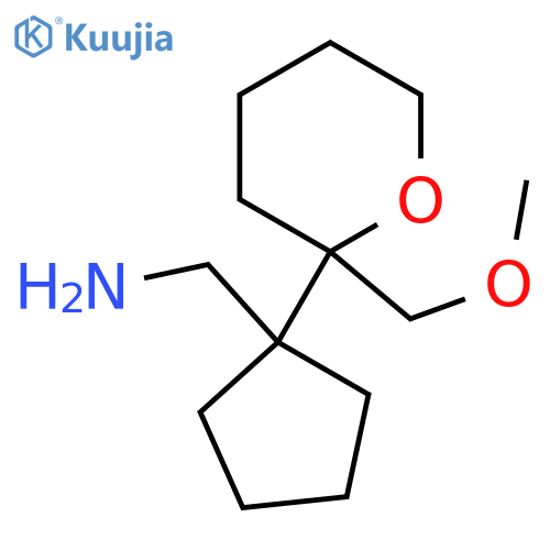 {1-2-(methoxymethyl)oxan-2-ylcyclopentyl}methanamine structure