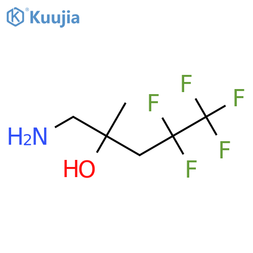1-amino-4,4,5,5,5-pentafluoro-2-methylpentan-2-ol structure