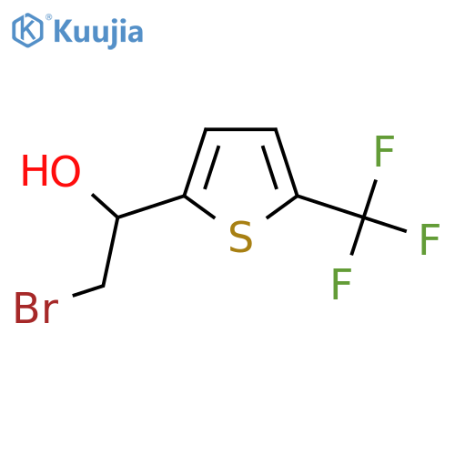 2-bromo-1-5-(trifluoromethyl)thiophen-2-ylethan-1-ol structure