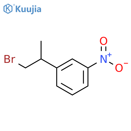 1-(1-bromopropan-2-yl)-3-nitrobenzene structure