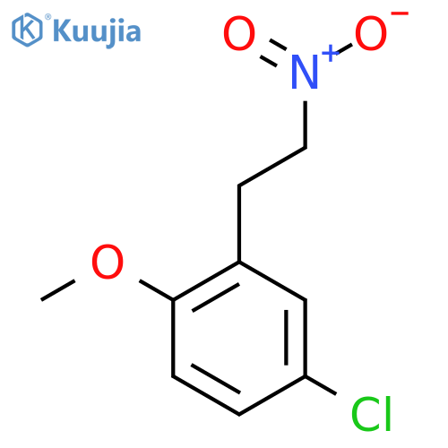 4-chloro-1-methoxy-2-(2-nitroethyl)benzene structure