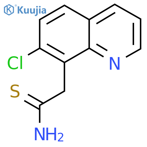 2-(7-chloroquinolin-8-yl)ethanethioamide structure