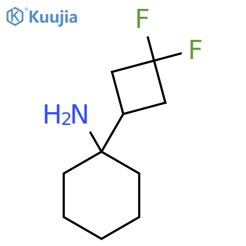 1-(3,3-difluorocyclobutyl)cyclohexan-1-amine structure