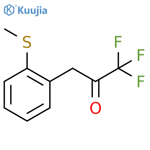 1,1,1-trifluoro-3-2-(methylsulfanyl)phenylpropan-2-one structure