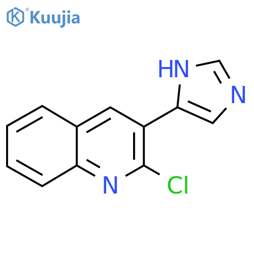2-chloro-3-(1H-imidazol-4-yl)quinoline structure