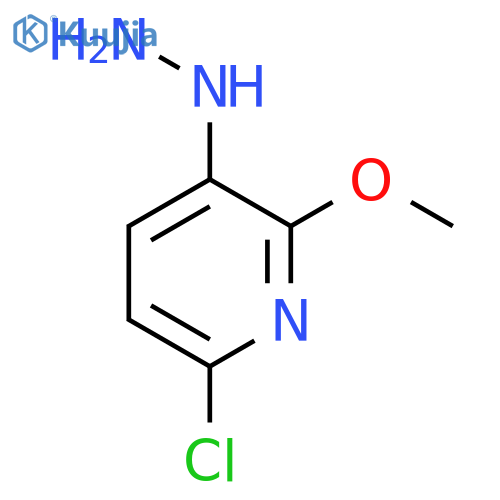 6-Chloro-3-hydrazinyl-2-methoxypyridine structure