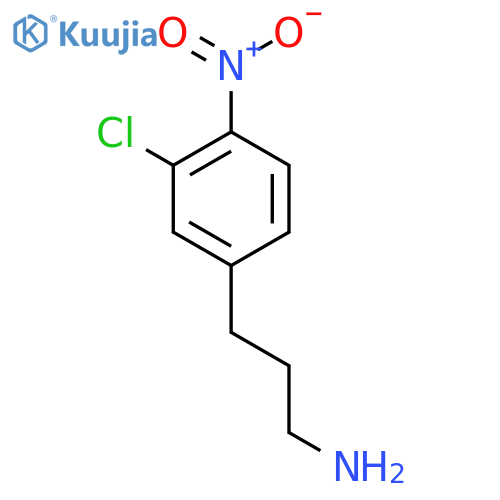 3-(3-chloro-4-nitrophenyl)propan-1-amine structure