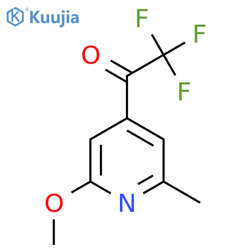 2,2,2-trifluoro-1-(2-methoxy-6-methylpyridin-4-yl)ethan-1-one structure