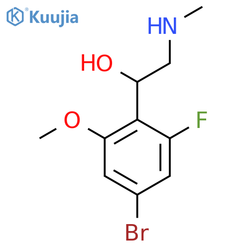 1-(4-bromo-2-fluoro-6-methoxyphenyl)-2-(methylamino)ethan-1-ol structure