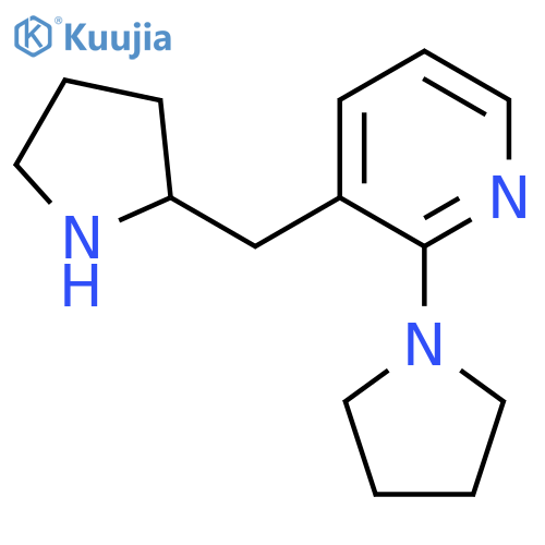 2-(pyrrolidin-1-yl)-3-(pyrrolidin-2-yl)methylpyridine structure
