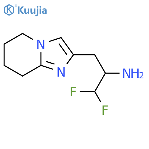 1,1-difluoro-3-{5H,6H,7H,8H-imidazo1,2-apyridin-2-yl}propan-2-amine structure