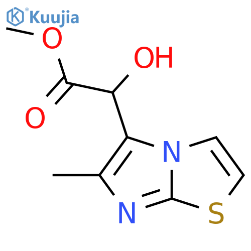 methyl 2-hydroxy-2-{6-methylimidazo2,1-b1,3thiazol-5-yl}acetate structure