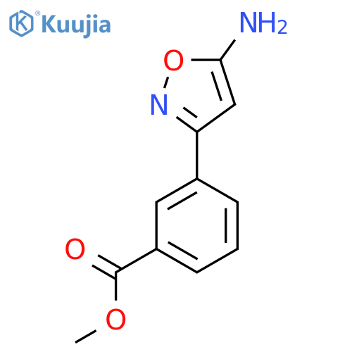 methyl 3-(5-amino-1,2-oxazol-3-yl)benzoate structure
