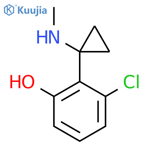 3-chloro-2-1-(methylamino)cyclopropylphenol structure