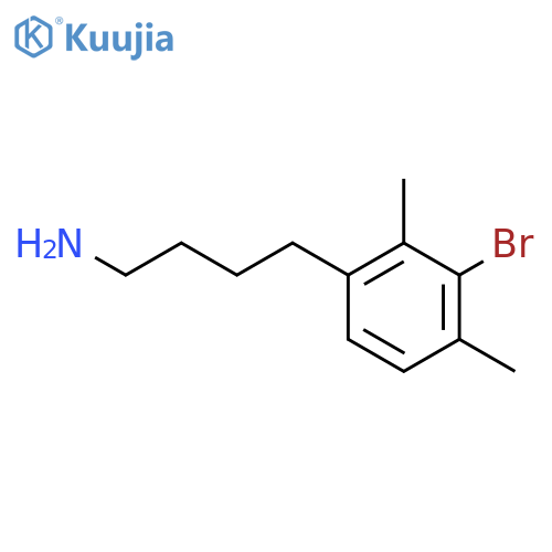 4-(3-bromo-2,4-dimethylphenyl)butan-1-amine structure