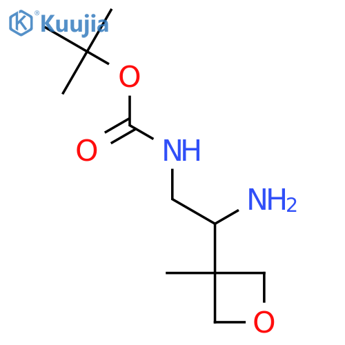 tert-butyl N-2-amino-2-(3-methyloxetan-3-yl)ethylcarbamate structure