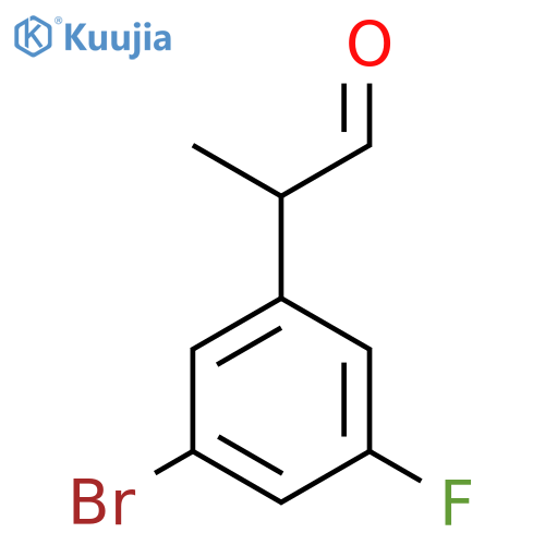 2-(3-bromo-5-fluorophenyl)propanal structure